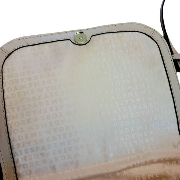 Kate Spade Lightest Blush Pink Rhinestone Bow Flap Crossbody Shoulder Bag - Picture 12 of 16